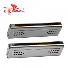 天鹅SWAN 24孔双面双调复音口琴 C调/G调双调口琴纸盒