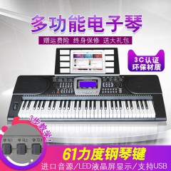 新韵XY-339成人电子琴 61键 钢琴力度键盘