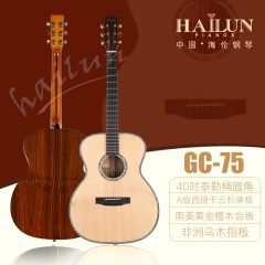 HAILUN海伦jita40寸41寸初学者教学民谣吉他面单木板GC-75系列