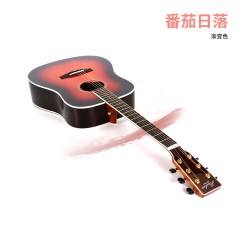 海伦正品41寸吉他初学者民谣木吉他学生入门练习玫瑰木面单板jita