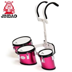津宝 JBQAJ-03儿童行进三联鼓小军鼓 打击乐6寸8寸10寸