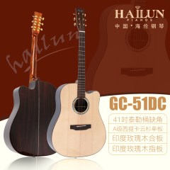 HAILUN海伦吉他41寸初学者新手练习男女学生jita木吉它GC-51系列