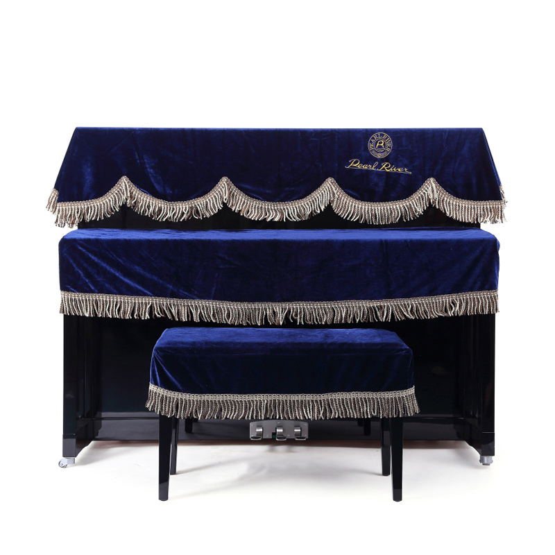 专业加厚金丝绒钢琴罩半罩半披琴套 全套装 QP04