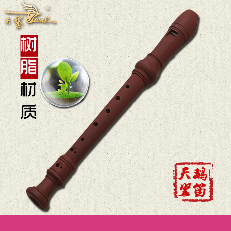儿童竖笛天鹅8孔学生练习老师教学成人初学演奏高音c调德式笛子