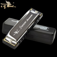 天鹅布鲁斯10孔20音C调口琴成人儿童学生初学专业演奏蓝调乐器