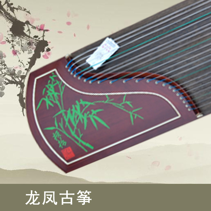 龙凤品牌古筝6003刻竹工艺板桥竹韵古筝正品乐器