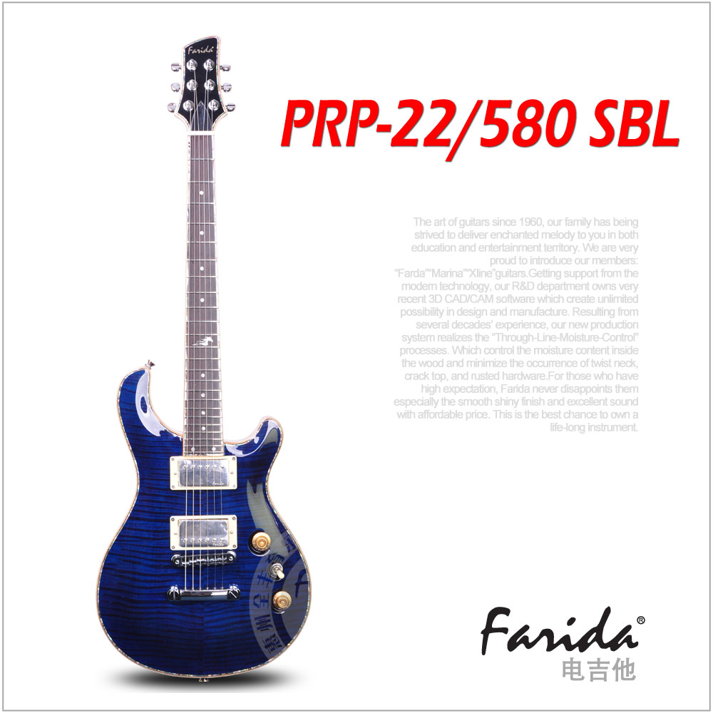 法丽达FARIDA 儿童电吉他 PRP-22/580 SBL 赠软包