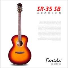 官方新品 法丽达 Farida 高级面单 民谣吉他 SR-35 SB 送硬壳箱