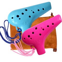 奇美牌12孔中音树脂陶笛（两色可选）C调陶笛儿童初学专业演奏