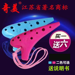 奇美牌12孔高音树脂陶笛（两色可选）儿童初学专业演奏