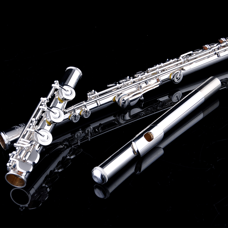 长笛 17开日本管体镀银 专业笛子 乐器正品 法式按键 美德威乐器