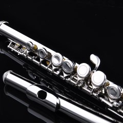长笛  美德威乐器  16闭孔C调带E键镀镍长笛 MFL-201C 长笛乐器