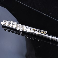 长笛 美德威乐器 17开闭孔镀银长笛 210C闭孔初学