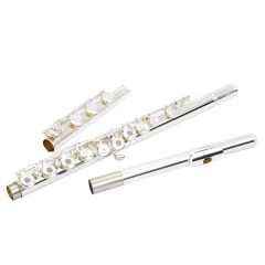 长笛 17开日本管体镀银 专业笛子 乐器正品 法式按键 美德威乐器