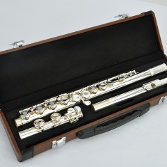 长笛 乐器正品 16开闭两用镀银 专业笛子 法式按键【美德威乐器】