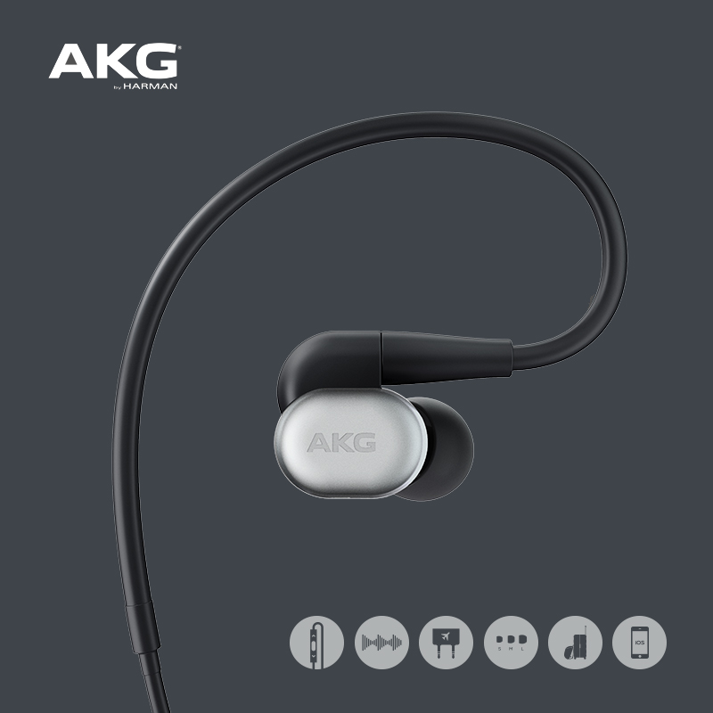 AKG/爱科技 N30新品入耳式耳塞挂耳音乐HIFI圈铁手机通用耳机耳塞