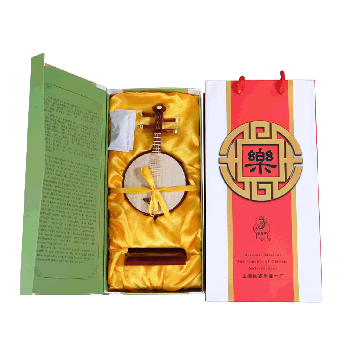 敦煌月琴 敦煌牌工艺乐器月琴（非洲檀木） 礼品盒装
