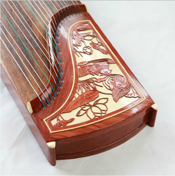 敦煌古筝 694D-YY梅庄琴韵 鸳鸯 特氏古夷苏木