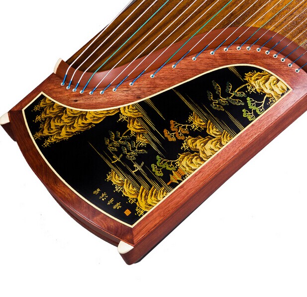 正品敦煌694v富贵满堂入门红木彩绘古筝 窗花古筝