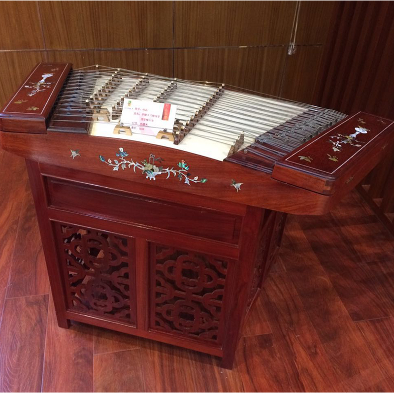 敦煌扬琴  402K扬琴 四排码 非檀木带架子