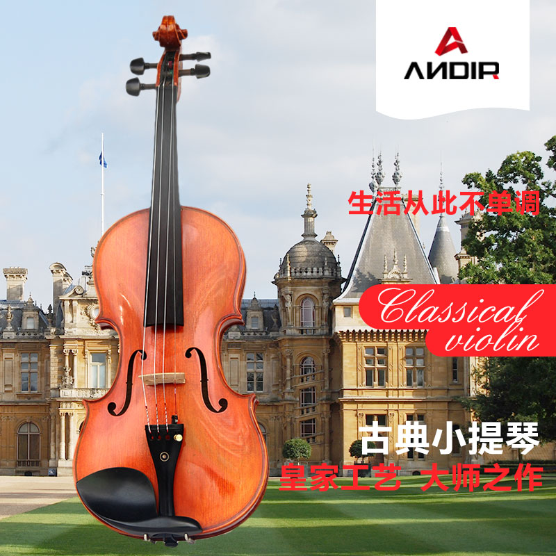 ANDIR手工实木虎纹考级演奏小提琴 初学考级演奏小提琴