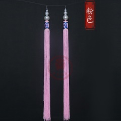 中原戏装戏剧戏曲帽穗京剧秧歌流苏丝穗王帽太监武生盔头帽穗子