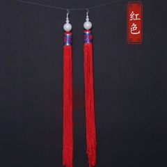 中原戏装戏剧戏曲帽穗京剧秧歌流苏丝穗王帽太监武生盔头帽穗子