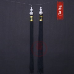 中原戏装戏剧戏曲帽穗京剧秧歌流苏丝穗王帽太监武生盔头帽穗子