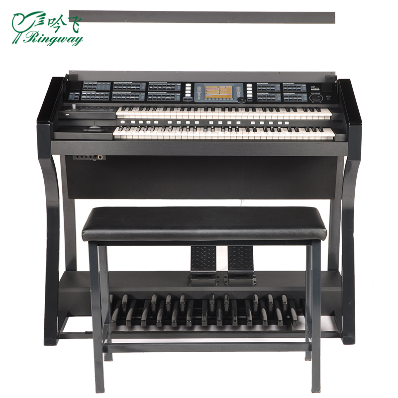 Ringway吟飞电子管风琴RS800双排键成人专业演奏儿童教学数码钢琴