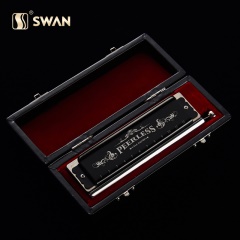 天鹅口琴12孔48音半音阶c调口琴成人儿童专业比赛演奏练习乐器