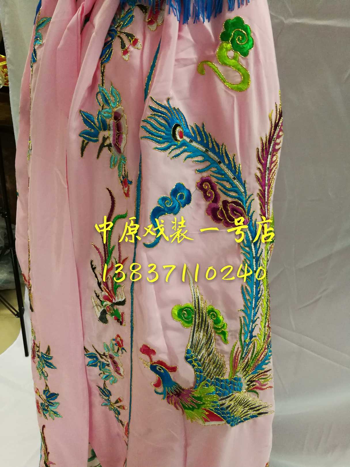 中原戏装 戏曲戏剧佛像神殿 绣凤女披风 虞姬绣凤斗篷 花旦斗篷