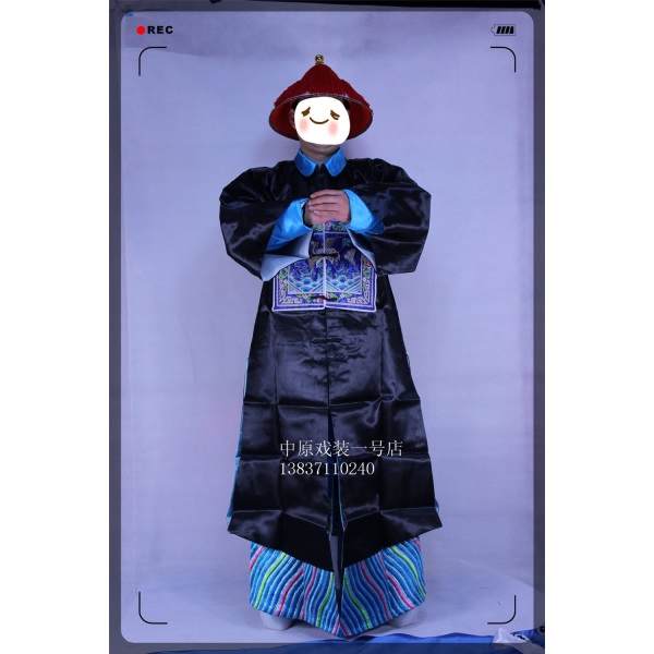 戏曲清朝官衣 朴服 万圣节服装道具 僵尸服装 影视拍摄服装演出服