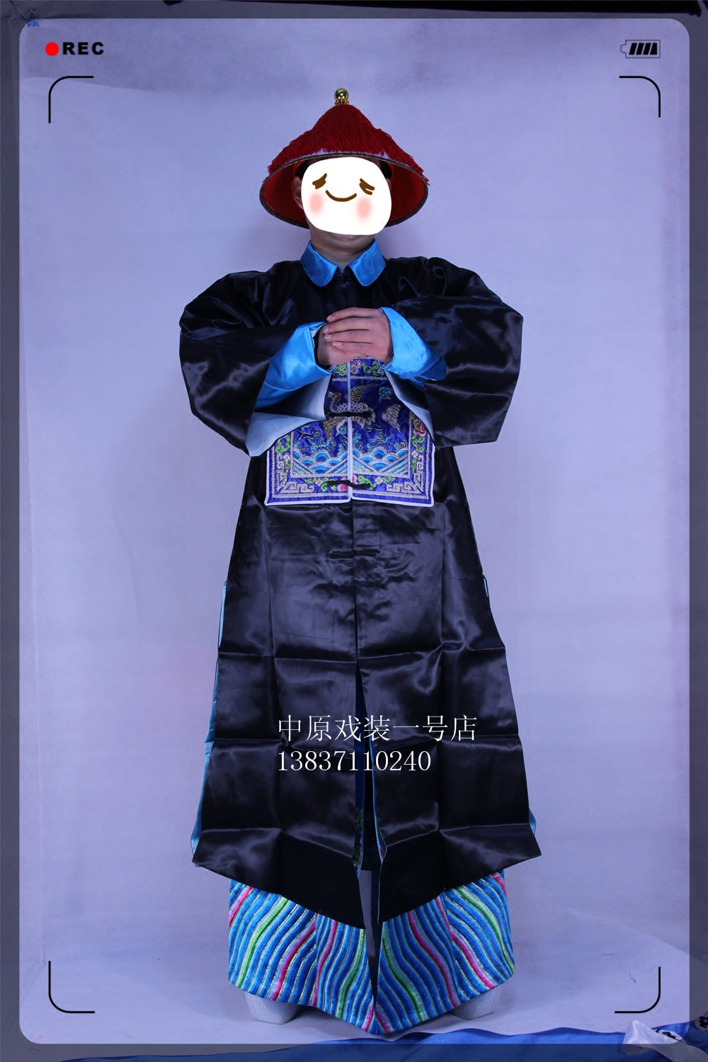 戏曲清朝官衣 朴服 万圣节服装道具 僵尸服装 影视拍摄服装演出服