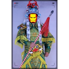 京剧 戏曲戏剧 服装用品 武生将军男大靠 红色男改良靠文明靠软靠