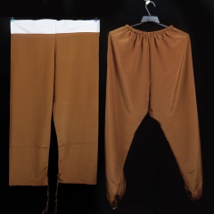 中原戏装彩裤古装戏曲服装素彩裤戏剧小生练功裤古代男女灯笼裤