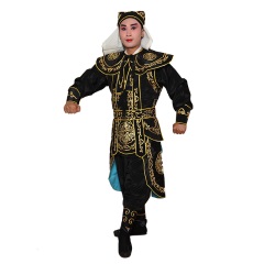 中原戏装戏曲服装男马童衣京剧演出服小兵龙套武生武打衣马夫服装