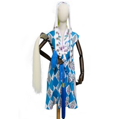 中原戏装戏曲尼姑坎肩京剧越剧戏服仙姑演出服仿手绣道姑坎道姑衣