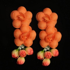 中原戏装戏曲戏剧鬓花京剧旦角头饰头花青衣花旦小姐小花双朵茶花