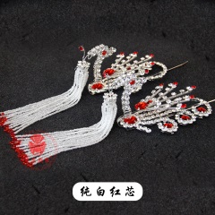 中原戏装戏曲京剧青衣花旦小姐水钻头饰戏剧双光七彩水钻偏凤边凤