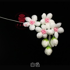 中原戏装戏曲鬓花京剧耳边绢花戏剧小姐头饰青衣花旦新款梅花头花