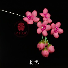 中原戏装戏曲鬓花京剧耳边绢花戏剧小姐头饰青衣花旦新款梅花头花