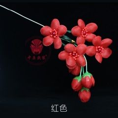 中原戏装戏曲鬓花京剧耳边绢花戏剧小姐头饰青衣花旦新款梅花头花