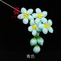 中原戏装戏曲鬓花京剧耳边绢花戏剧小姐头饰青衣花旦新款梅花头花