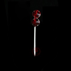 中原戏装京剧戏曲头饰青衣花旦小姐双光水钻头面菱形二丁梅花泡子