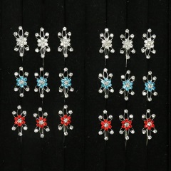 中原戏装戏曲七星泡子京越剧古装花旦小姐头饰水钻头面花式发簪