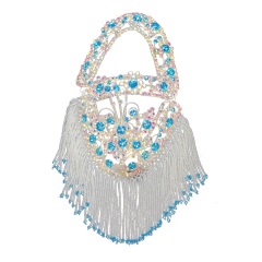 中原戏装戏剧头面后三件后兜戏曲京豫剧包头青衣小旦花旦水钻头饰