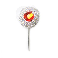 中原戏装戏曲头饰女七星泡子戏剧木钻头面京剧头饰宝石花额头泡子