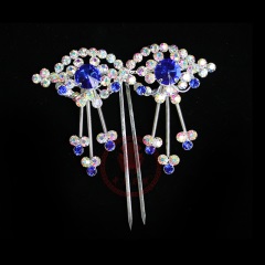 中原戏装戏曲青衣花旦角包头面水钻头饰双马眼戏剧宝石花二三马眼