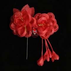 中原戏装戏曲戏剧鬓花京剧豫剧越剧旦角头饰青衣花旦小姐新款双朵