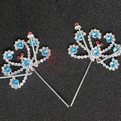 中原戏装戏曲戏剧头饰太阳花青衣花旦小姐头饰木钻头面木钻菊花